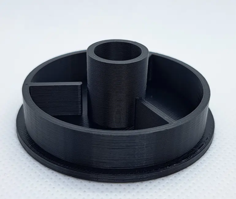 A 3d-print is built up layer by layer 1